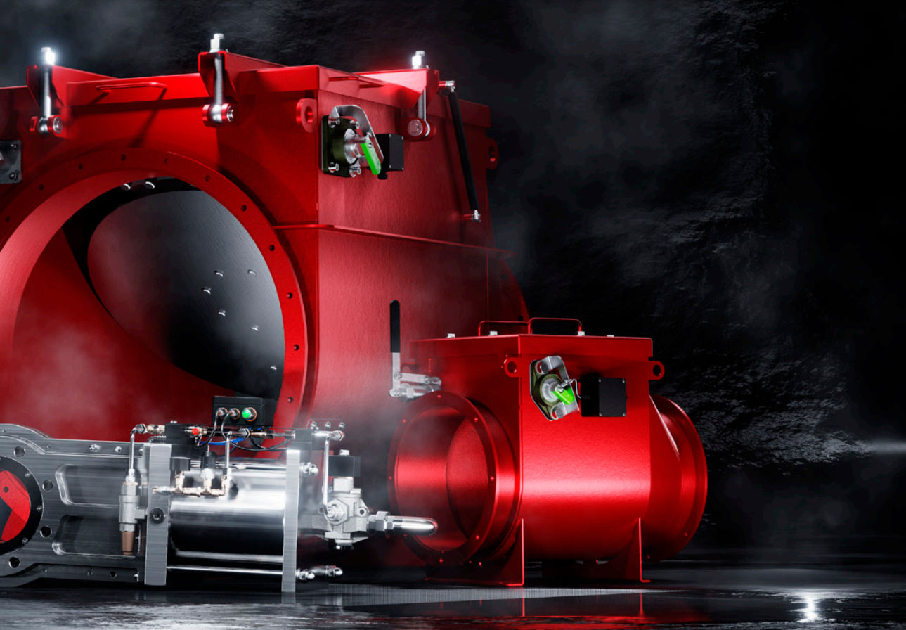 Válvula B-Flap I PRO de isolamento de explosão RSBP